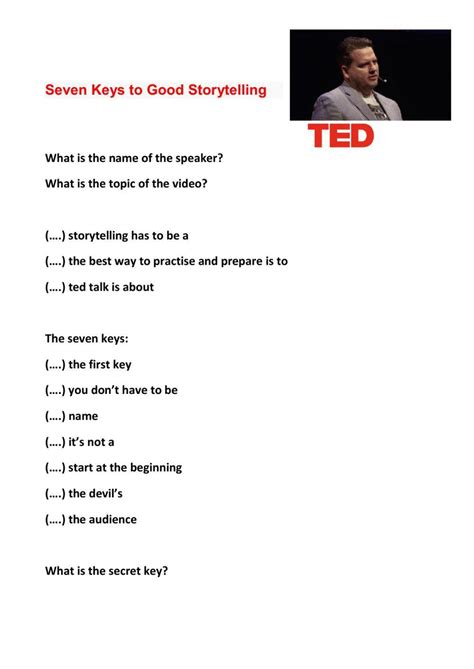 Seven Keys to Good Storytelling .